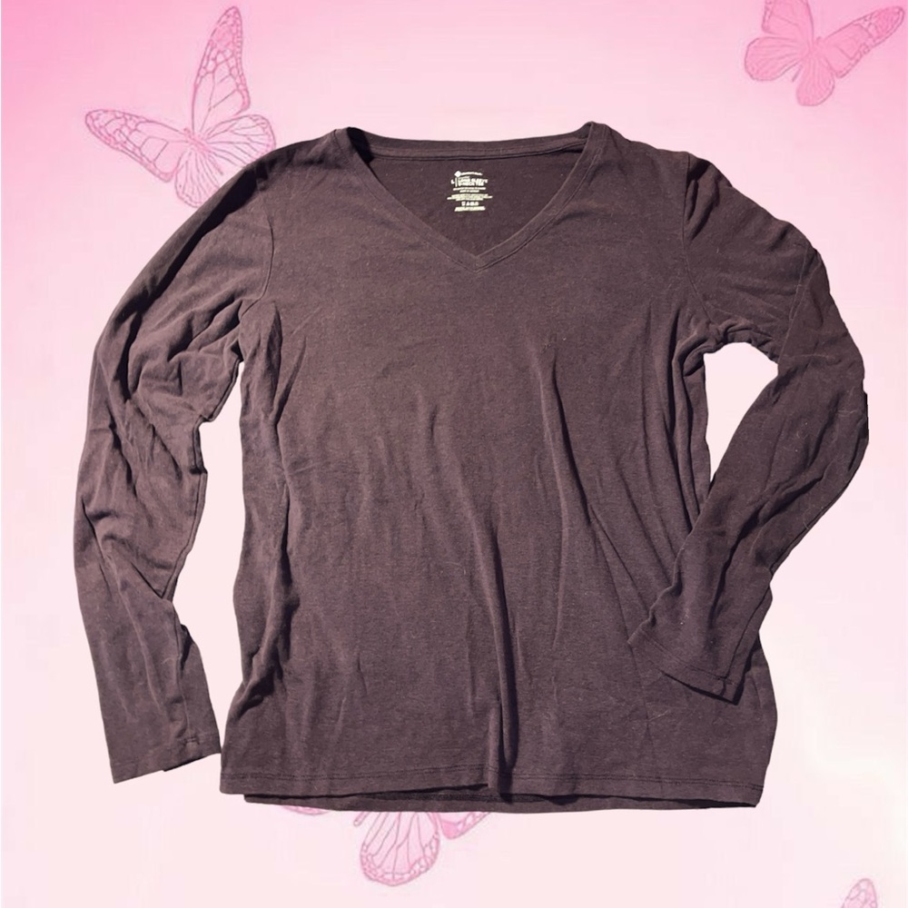 Long Sleeve V-Neck T 🍇